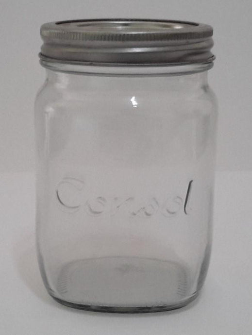 Glass Preserve Jars Dome & Ring   1 Litre
