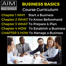 The Basics of Business - A 5 Part Business Course  ON SALE.  DISCOUNTED