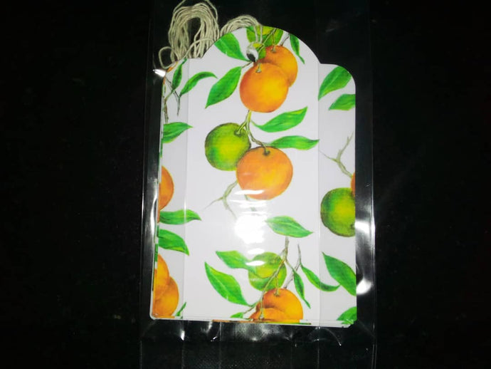 Gift Tags - Citrus (large) Pack of 6